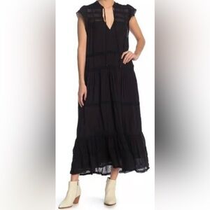 Free People Midnight Magic Sheer Maxi Dress